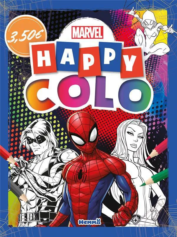 MARVEL - HAPPY COLO SPIDER-MAN, LE SOLDAT DE L'HIVER ET GAMORA