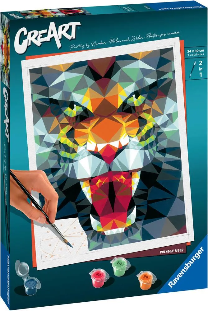 CREART - 24X30 CM - POLYGON TIGER