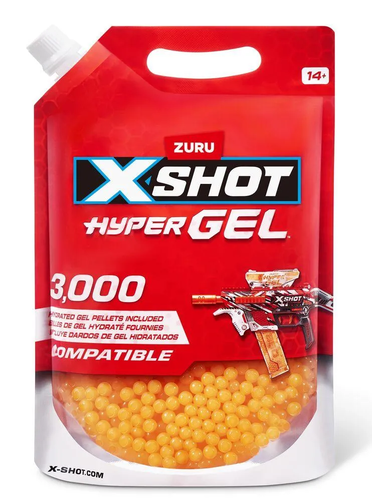 X-SHOT HYPER GEL -RECHARGE DE 3000 PASTILLES HYDRATEES