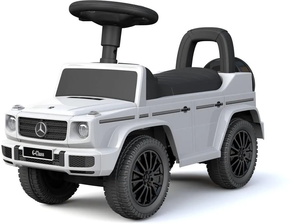 TURBO CHALLENGE - MERCEDES G 350D - TROTTEUR - ROUES LIBRES - BLANC - 25KG MAX