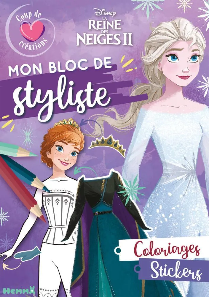 DISNEY REINE DES NEIGES 2 - MON BLOC DE STYLISTE - HEMMA