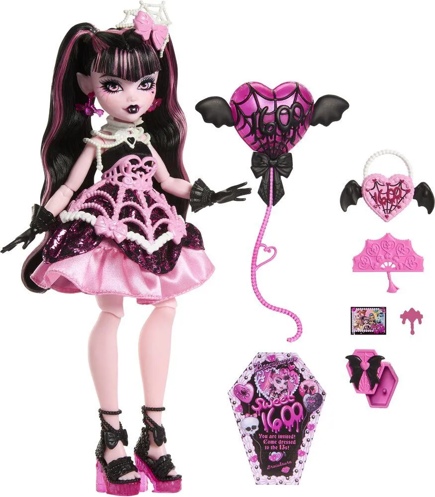 MONSTER HIGH -POUPEE DRACULAURA ANNIVERSAIRE