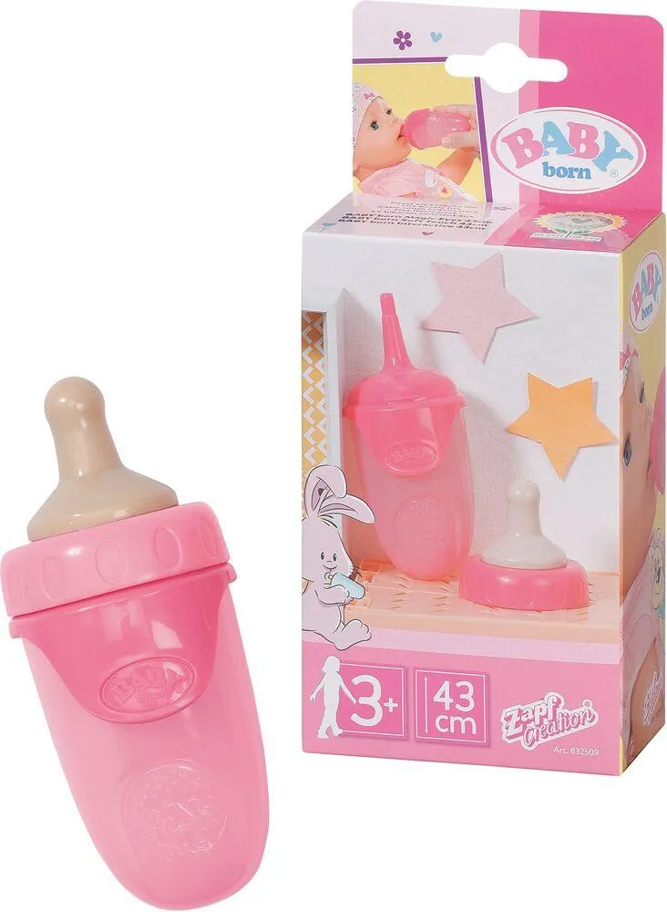 BABY BORN 3 BIBERONS + CAPUCHONS ASSORTIS 43CM