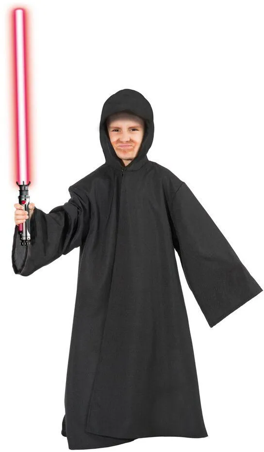 DEGUISEMENT CAPE KNIGHT NOIR ENFANT TAILLE 116 CM