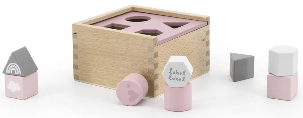 LABEL-LABEL - BOITE A FORMES - ROSE