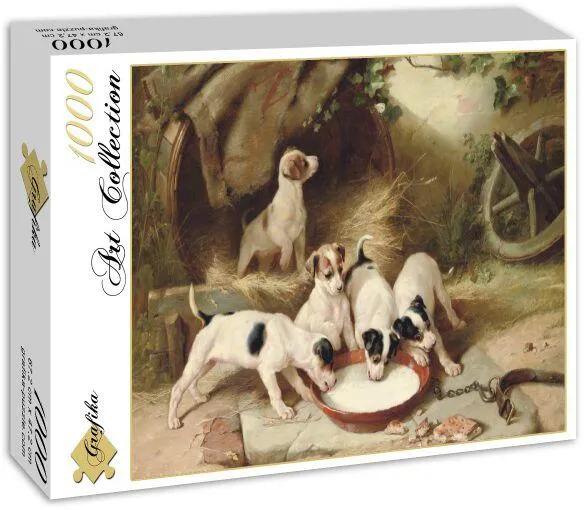 WALTER HUNT : PUPPIES' BREAKFAST, 1885