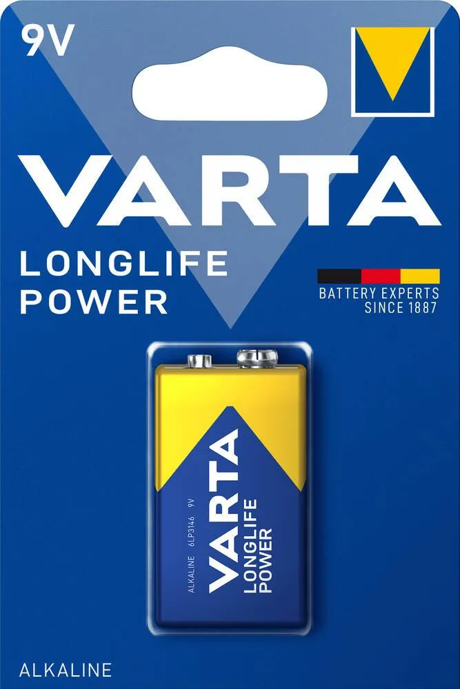 VARTA - PILE LONGLIFE POWER 9V - 6LR61