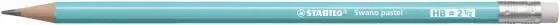 STABILO SWANO PASTEL BOUT GOMME HB - BLEU