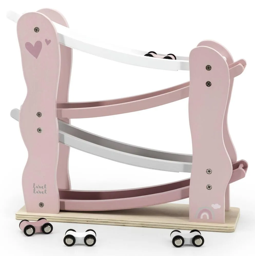 LABEL-LABEL - CIRCUIT VOITURES BOIS -  ROSE