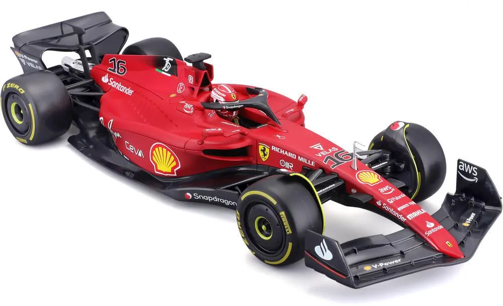 1/18 FERRARI - SF 2022 FORMULE 1 - AVEC CASQUE #LECLERC