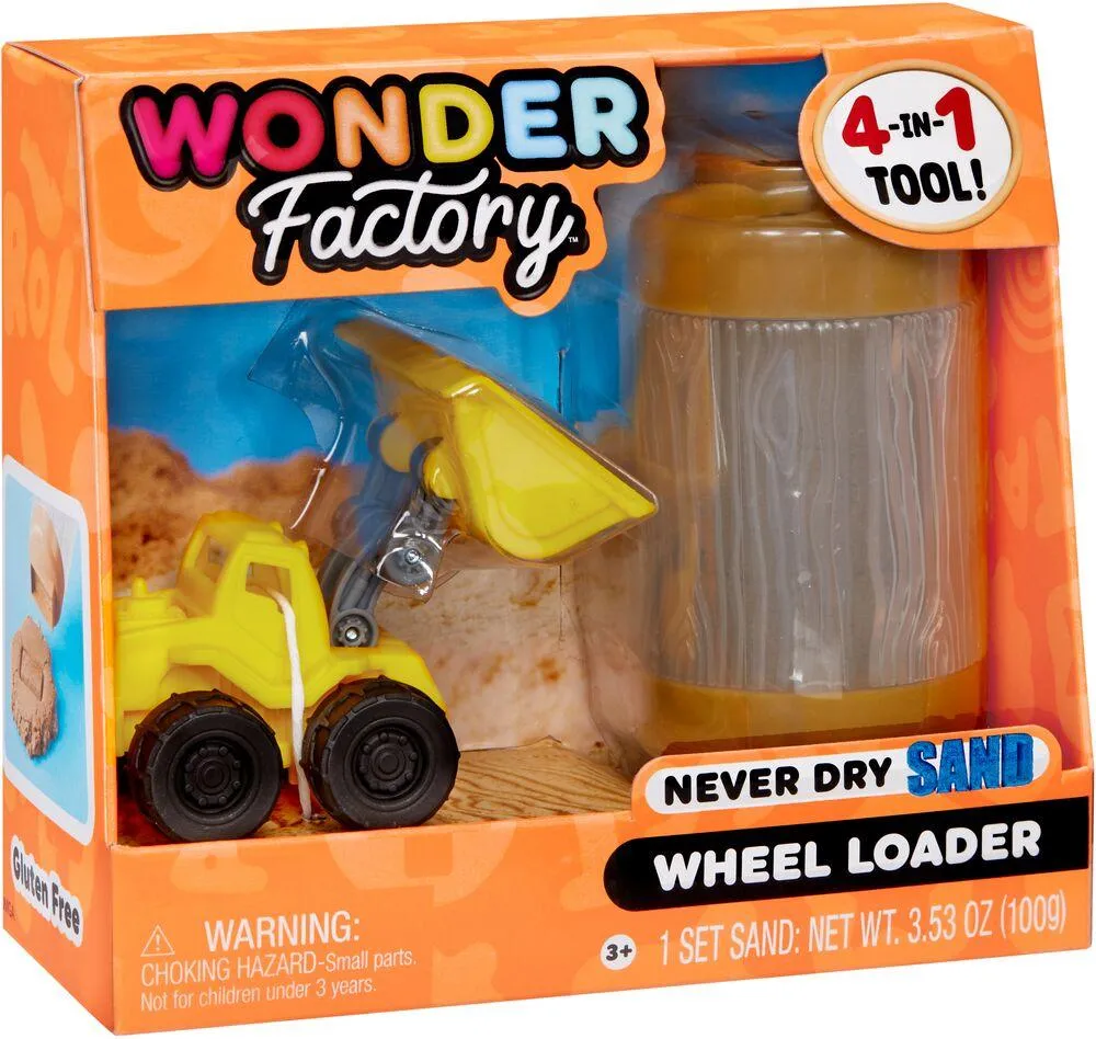 WONDER FACTORY KIT SABLE A MODELER MARRON + CHARGEUR SUR PNEUS