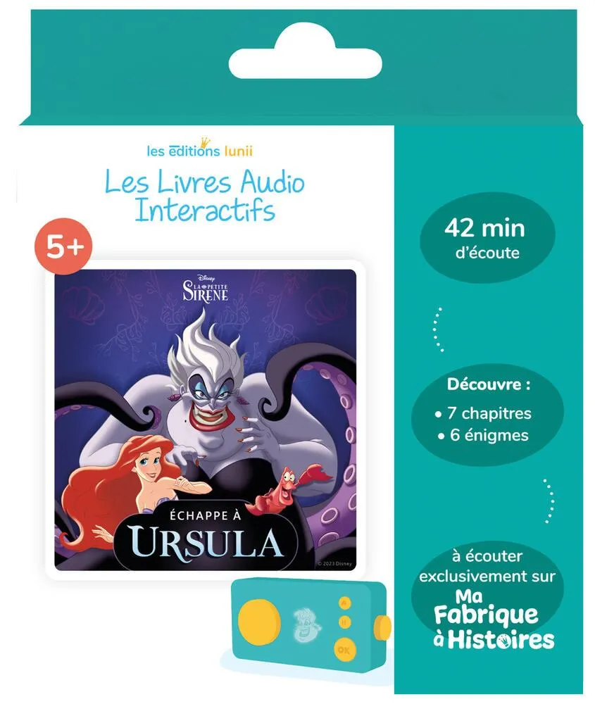 DISNEY LA PETITE SIRENE - LIVRE AUDIO - DEFI VILAIN : ECHAPPE A URSULA !