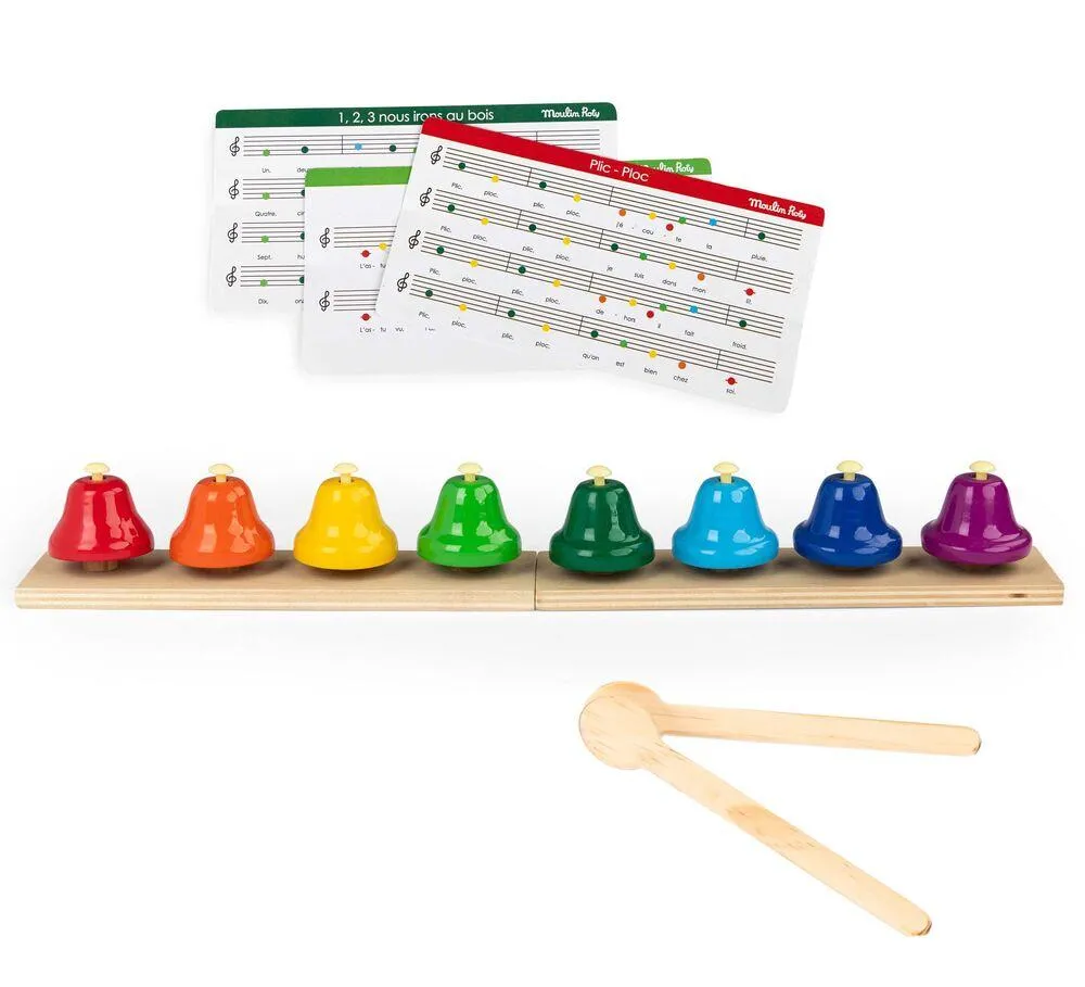 LES POPIPOP -8 CLOCHETTES MUSICALES