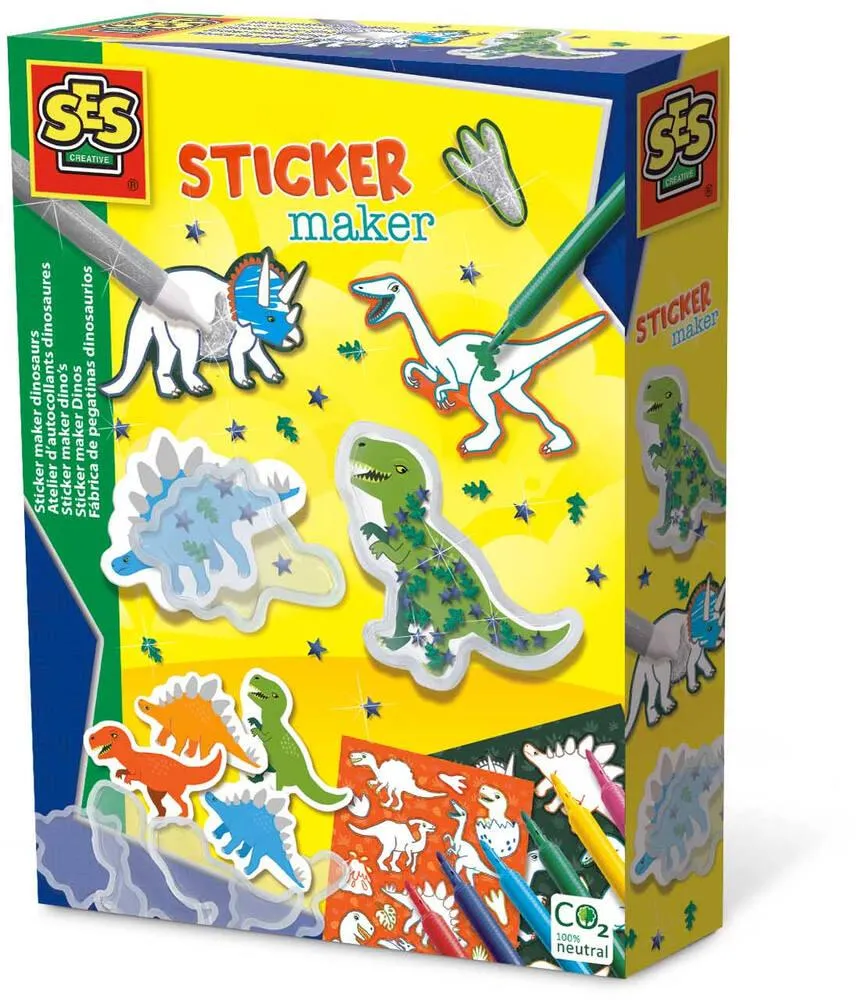 ATELIER D'AUTOCOLLANTS DINOSAURES