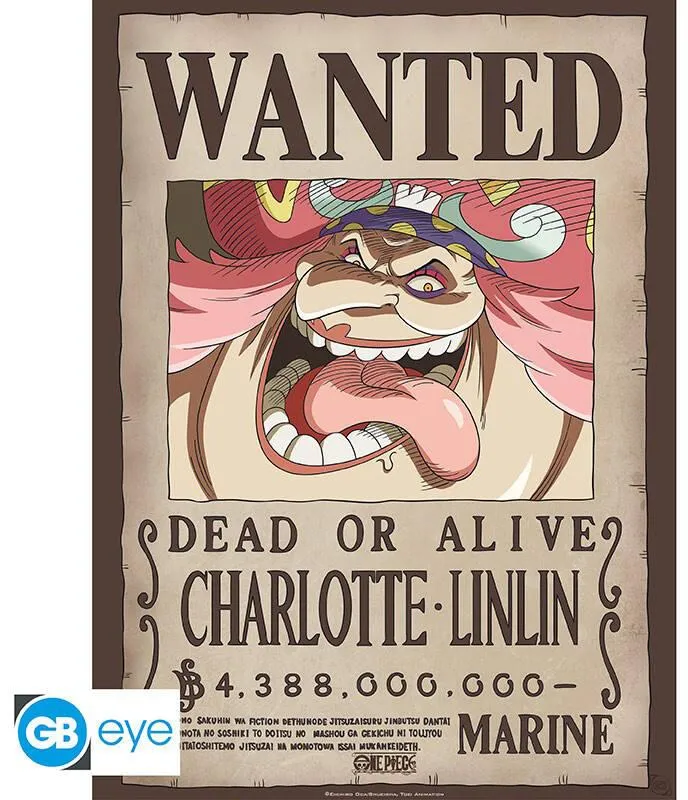ONE PIECE POSTER CHIBI 52X38 WANTED BIG MOM
