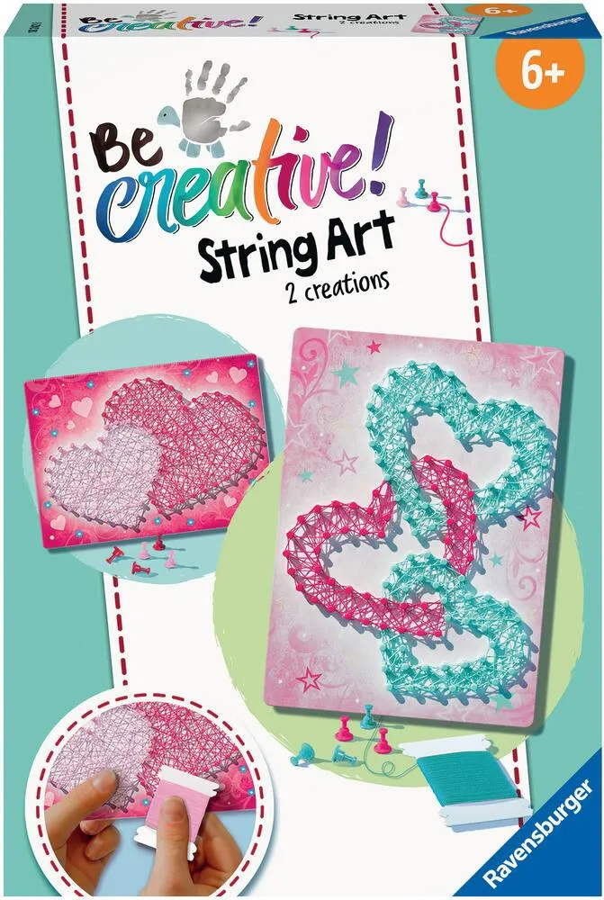 BE CREATIVE STRING ART HEART
