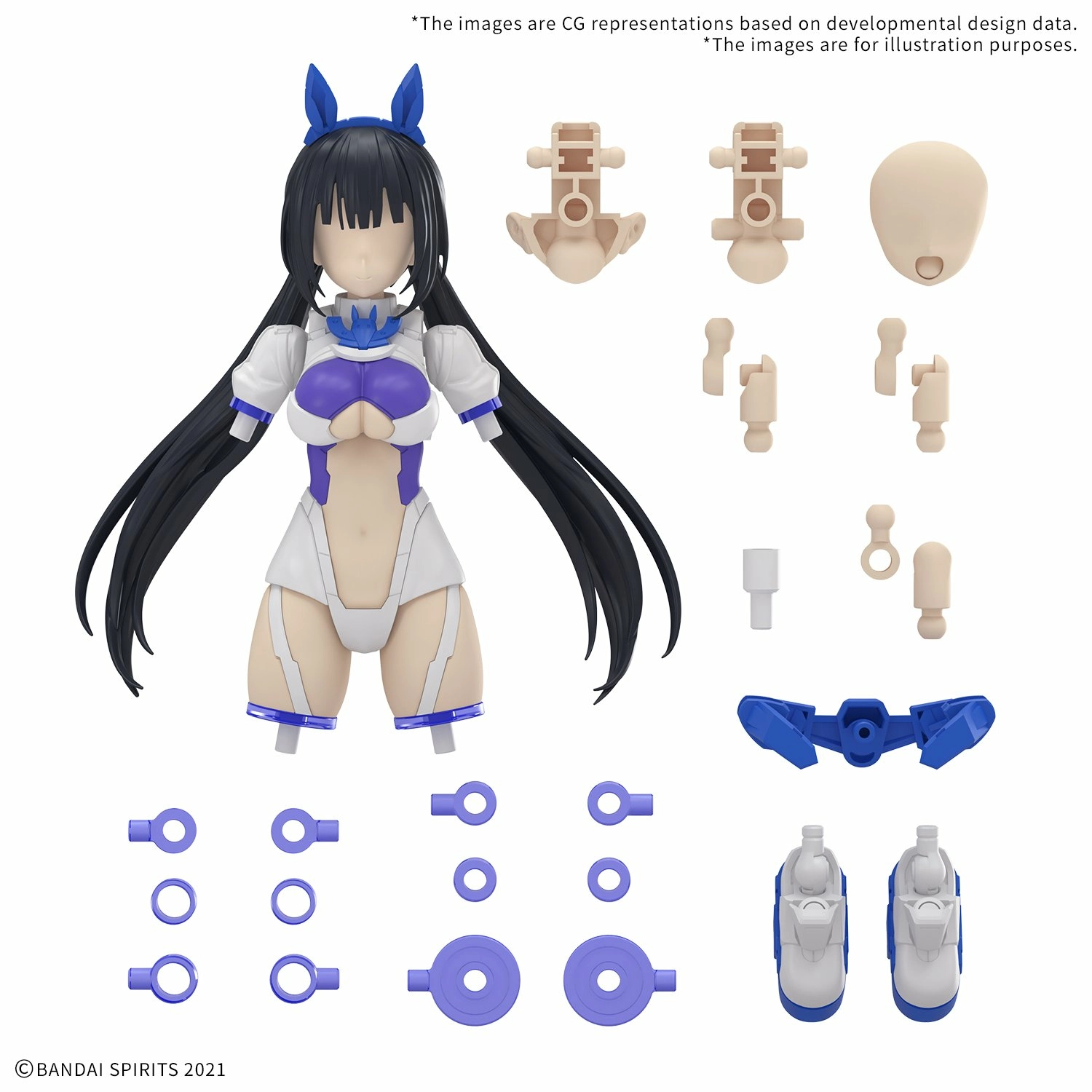 30ms - option parts set 21 (sprint costume) (color b) - model kit
