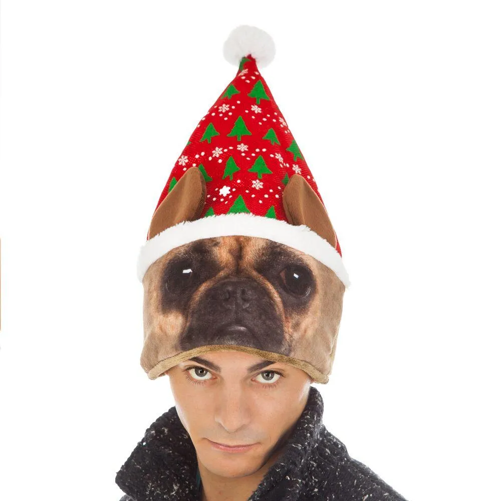 DEGUISEMENT BONNET NOEL ROUGE CHIEN TAILLE UNIQUE
