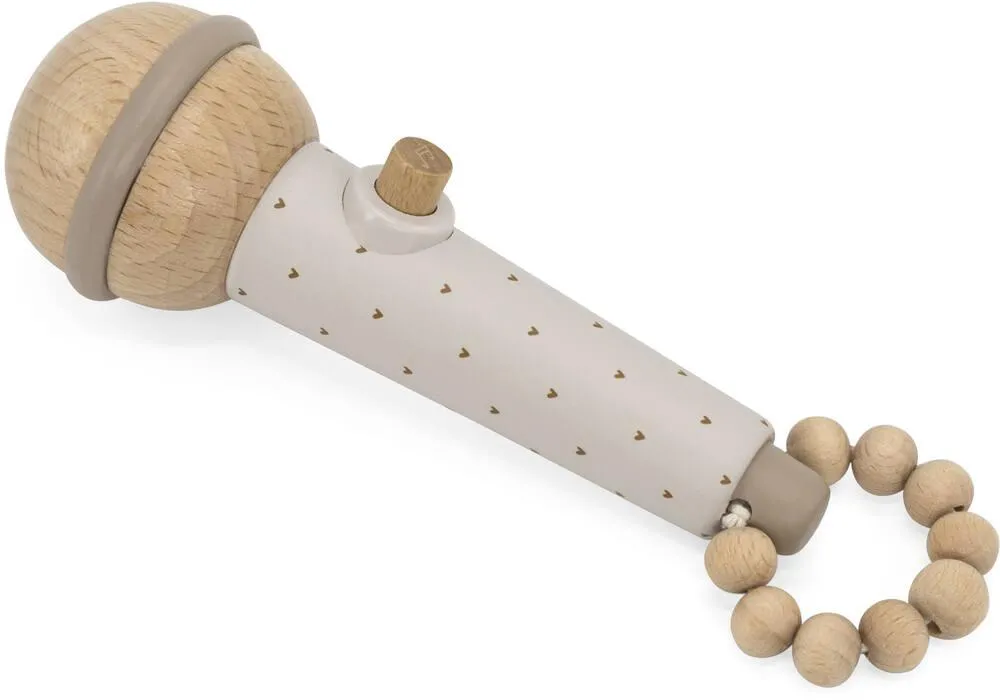 LABEL LABEL - MICROPHONE EN BOIS - NOUGAT