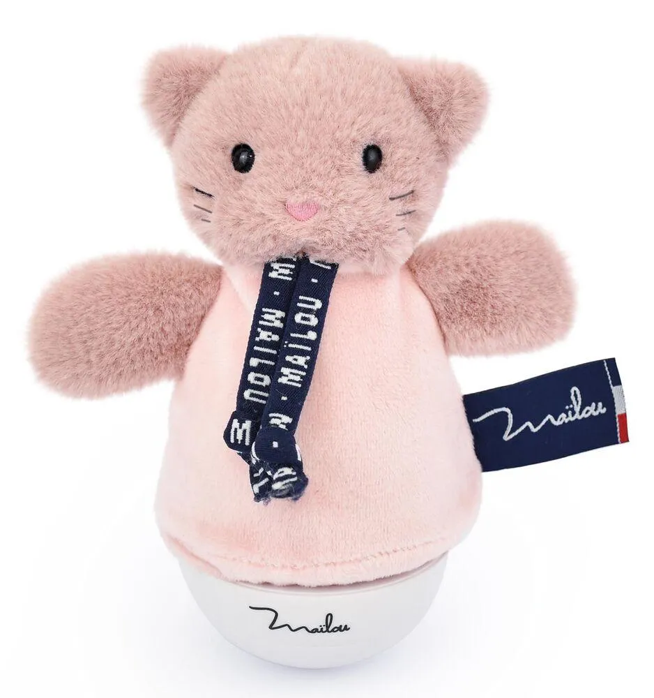 VEILLEUSE MUSICALE CULBUTO - CHAT ROSE