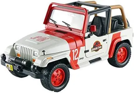 1/24 JEEP WRANGLER JURASSIC PARK CAMOUFLAGE HOLLYWOOD RIDES 1992