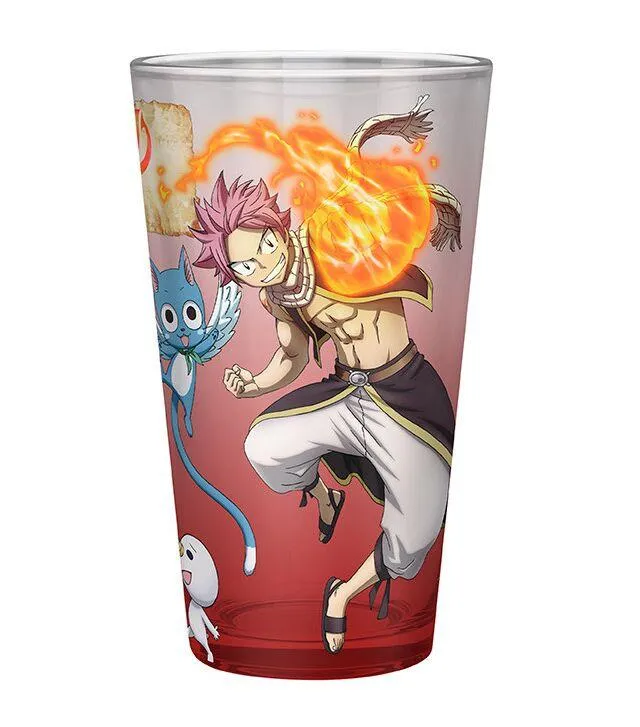 FAIRY TAIL - VERRE XXL - 400 ML - NATSU, LUCY, HAPPY ET PLUE S7
