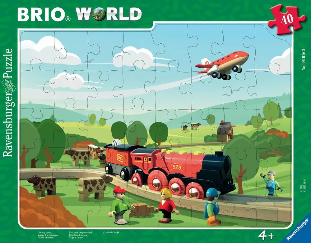 BRIO - PUZZLE CADRE VOYAGE A LA CAMPAGNE 30-48 PIECES
