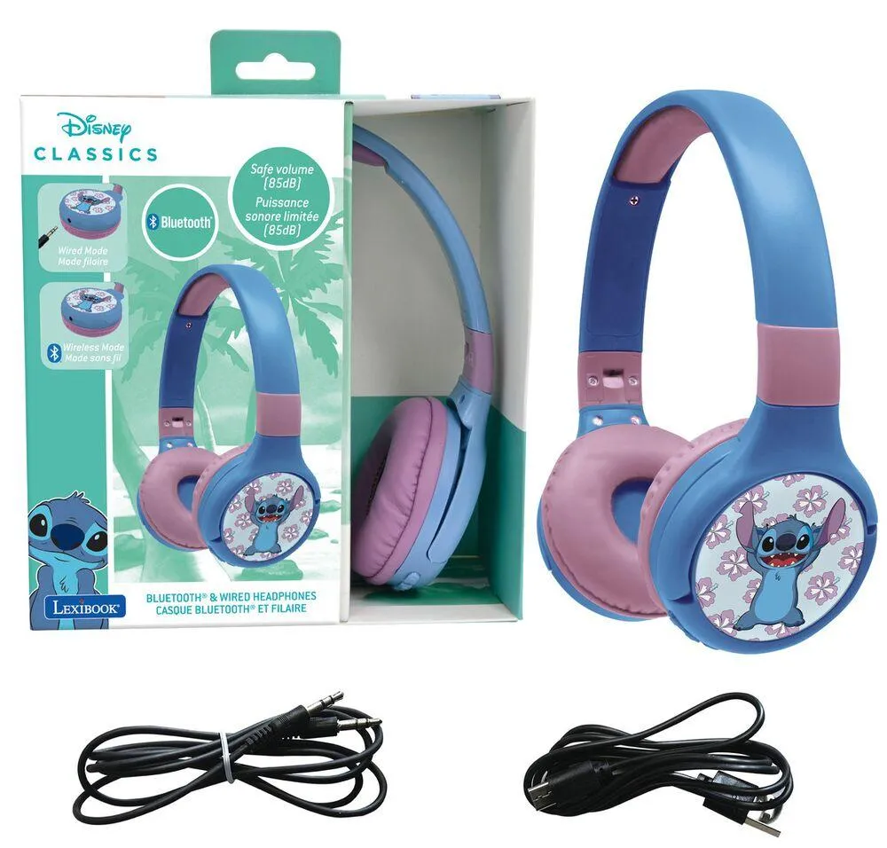 STITCH - CASQUE 2 EN 1 BLUETOOTH ET FILAIRE PLIABLE