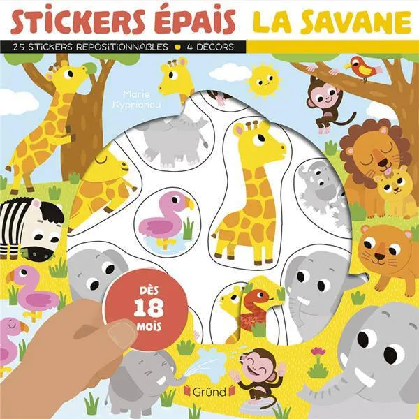 STICKERS EPAIS - LES ANIMAUX D