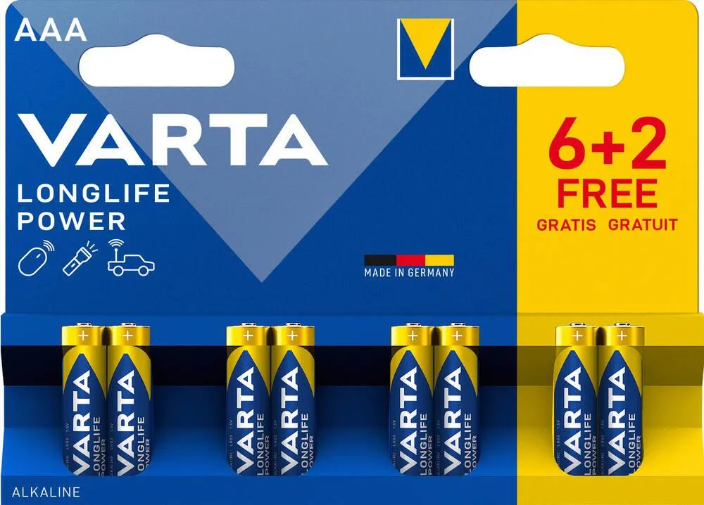 VARTA - PILES LONGLIFE POWER AAA - LR03