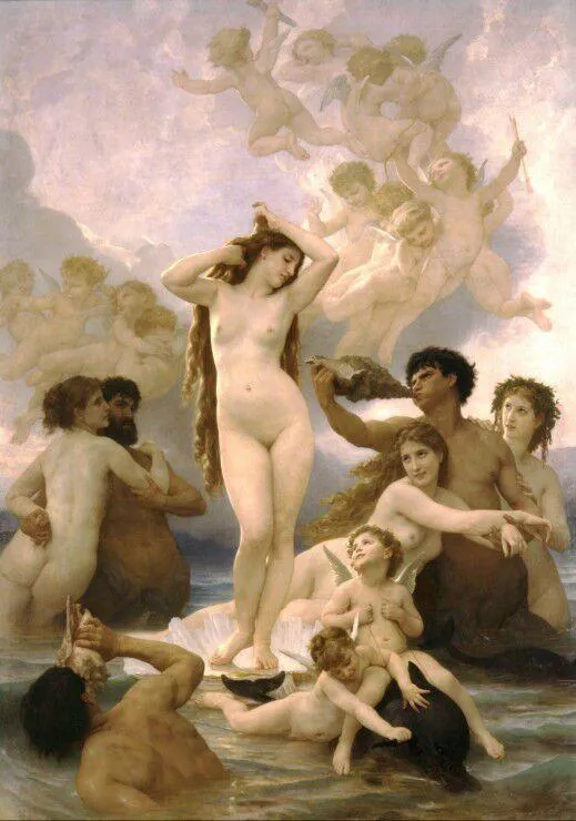 WILLIAM BOUGUEREAU : LA NAISSANCE DE VENUS, 1879