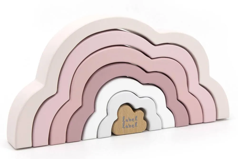 LABEL LABEL - ARC EN CIEL PUZZLE - ROSE