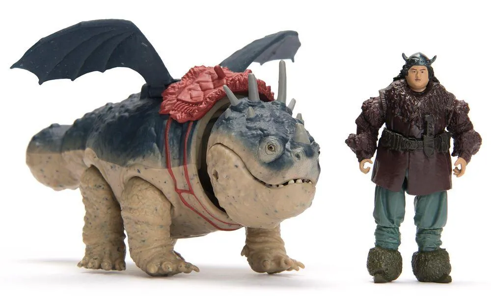 DRAGONS - PACK DRAGON ET VIKING 25 CM GRONK - FILM