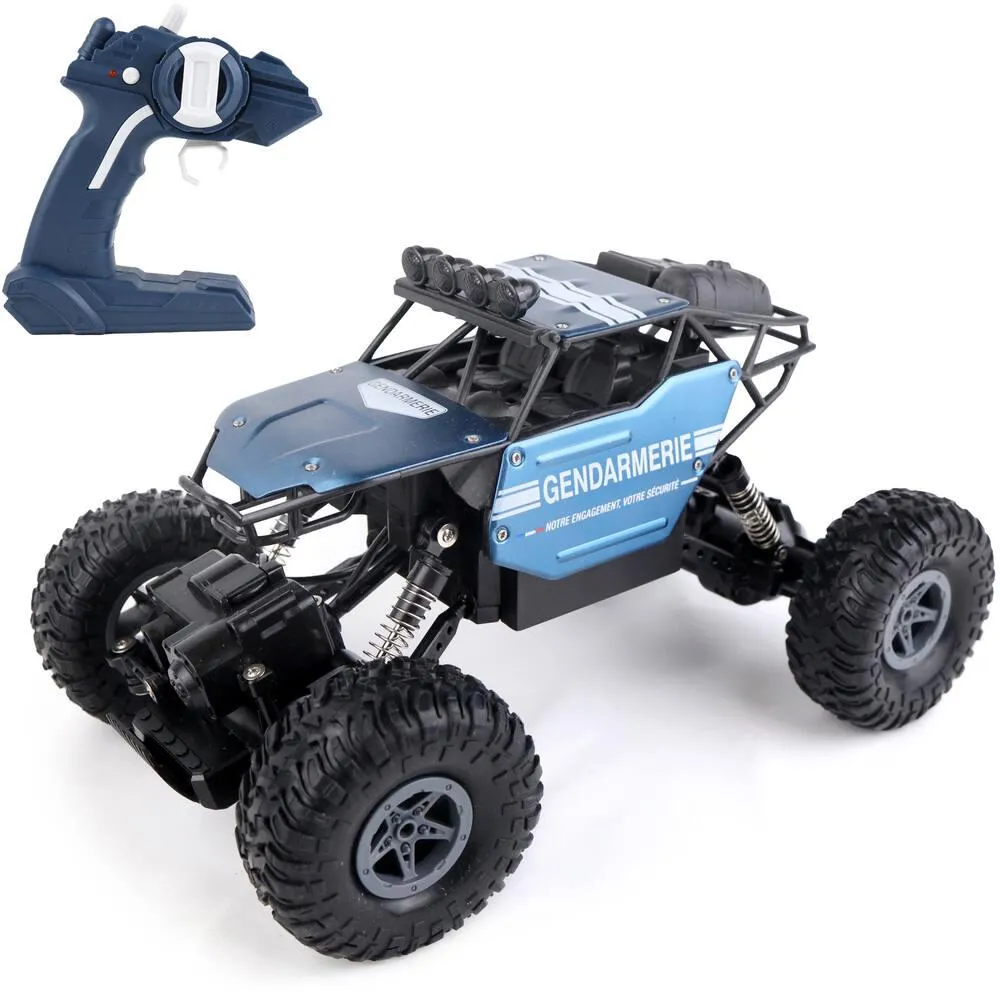 TURBO CHALLENGE - 1:18 VOITURE RADIOCOMMANDEE 4X4 GENDARMERIE