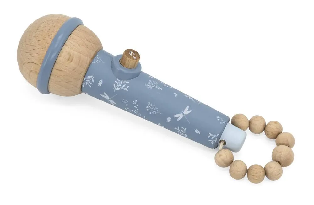 LABEL LABEL - MICROPHONE EN BOIS - BLEU