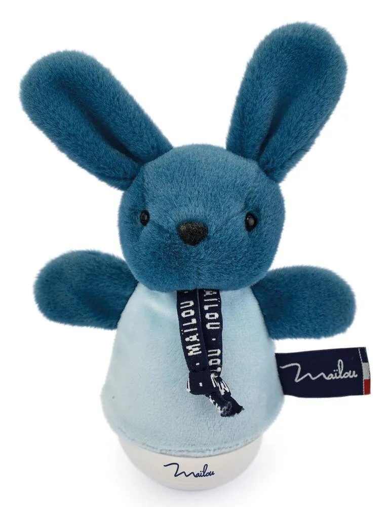 VEILLEUSE MUSICALE CULBUTO - LAPIN BLEU MINERAL