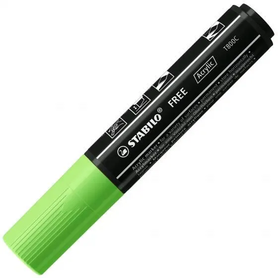 STABILO FREE ACRYLIC T800C - VERT CLAIR
