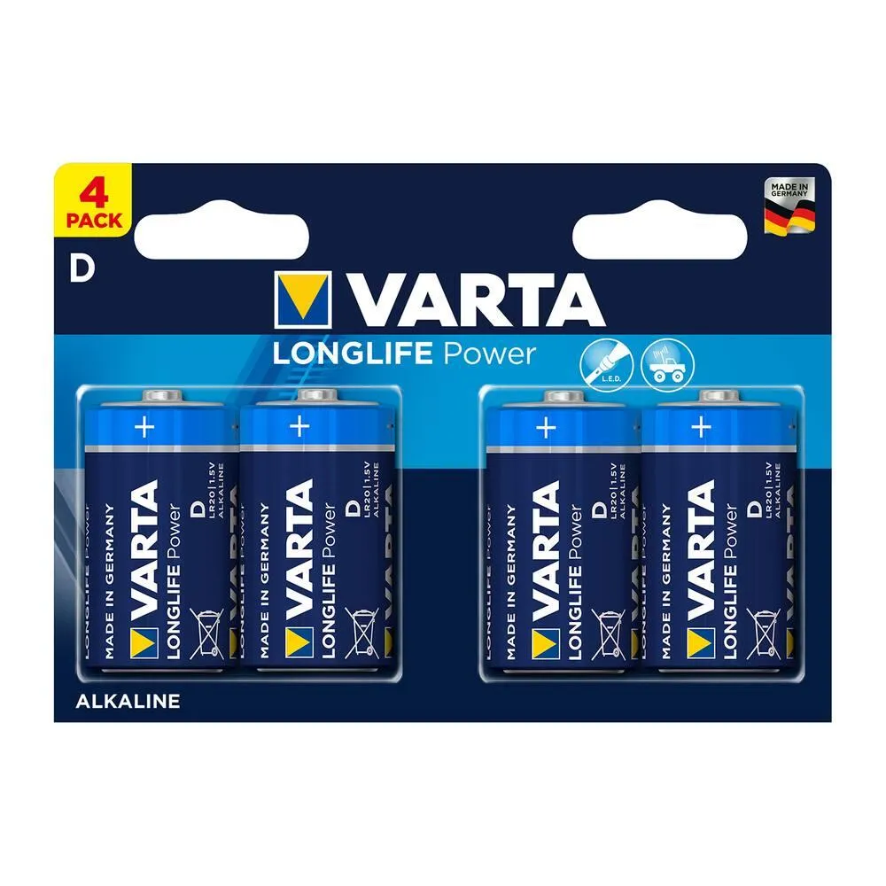 4 PILES LR20 HIGH ENERGY