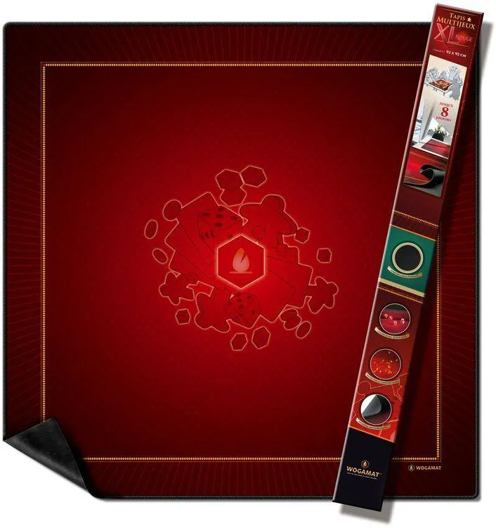 TAPIS MULTIJEUX XL ROUGE  (TAILLE 3 92X92 CM)