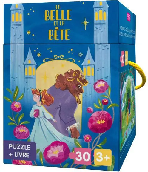 PUZZLE ET LIVRE. LA BELLE ET LA BETE