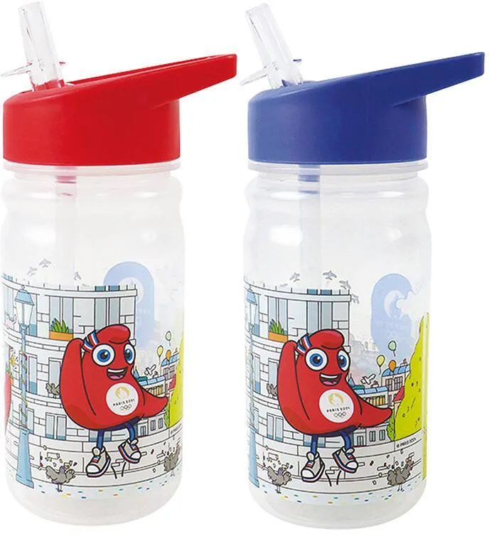 PARIS JO 2024 GOURDE TRANSPARENTE A BEC 380 ML