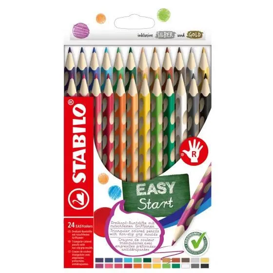 ETUI CARTON X 24 STABILO EASYCOLORS DROITIER