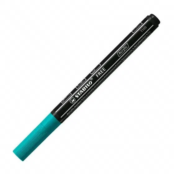 STABILO FREE ACRYLIC T100 - VERT TURQUOISE