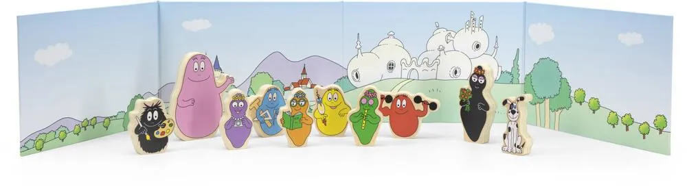 LABEL LABEL - BARBAPAPA FAMILLE EN BOIS