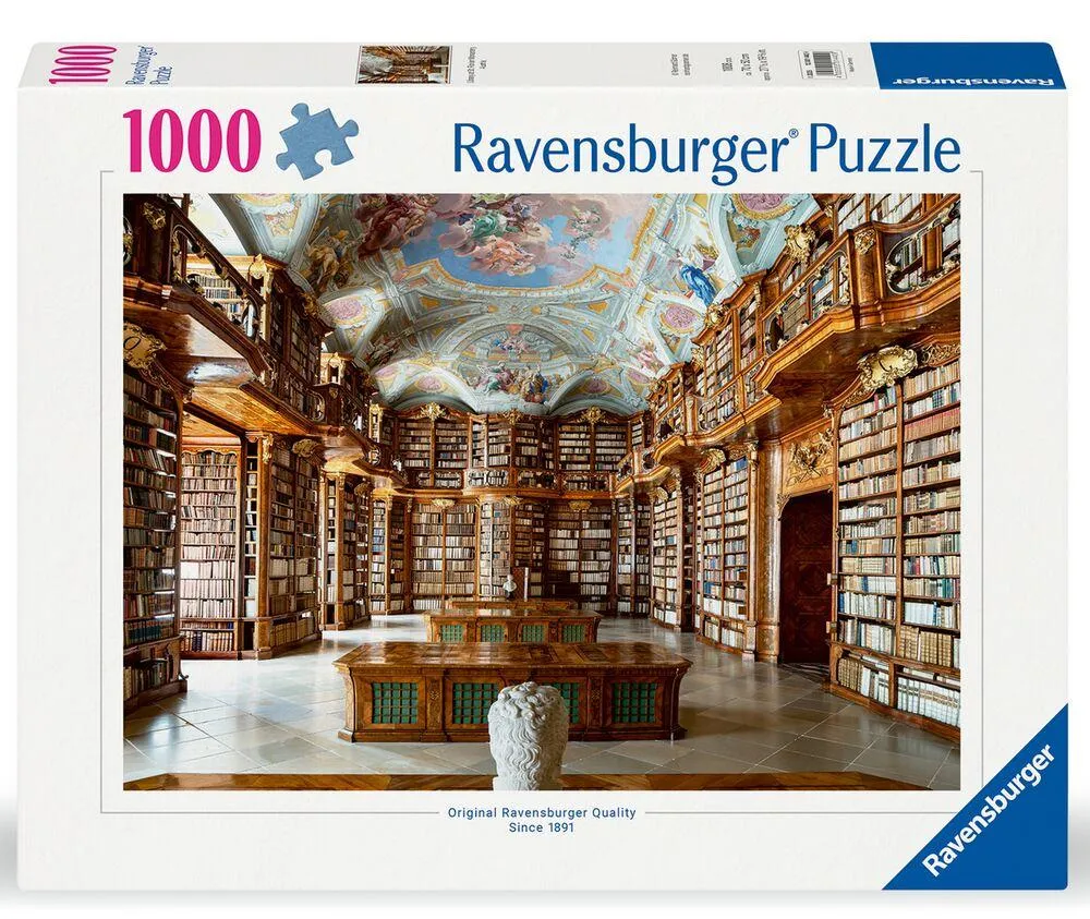 PUZZLE 1000 PIECES LA BIBLIOTHEQUE DE L'ABBAYE DE SAINT-FLORIAN