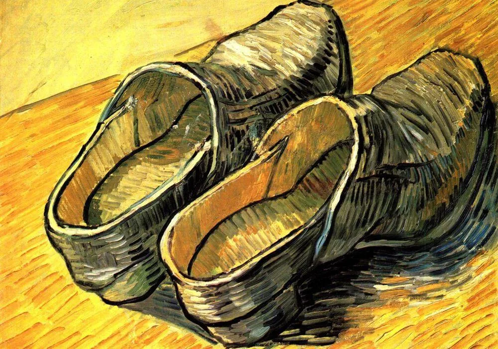 VINCENT VAN GOGH - UNE PAIRE DE SABOTS EN CUIR, 1888