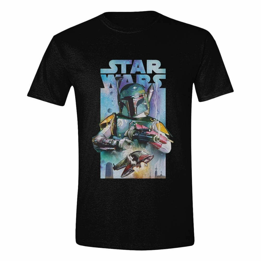 Star wars t-shirt boba fett poster (m)