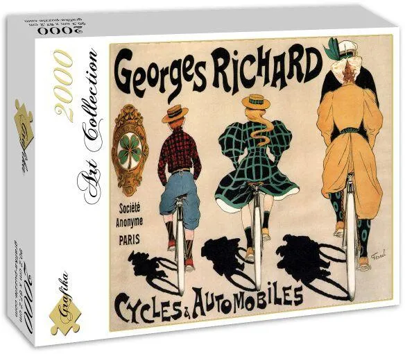 AFFICHE DE FERNAND FERNEL POUR LA SOCIETE DES CYCLES GEORGES RICHARD, 1896