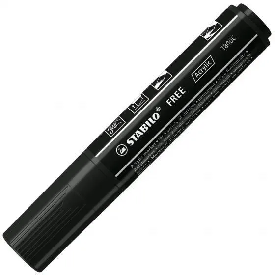 STABILO FREE ACRYLIC T800C - NOIR