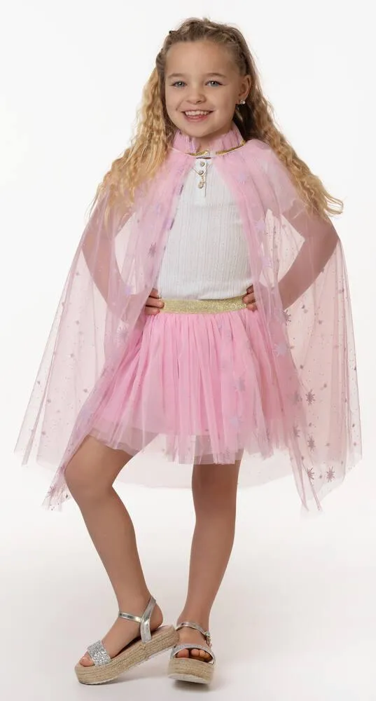 SET DEGUISEMENT CAPE ET TUTU ROSE - TAILLE UNIQUE